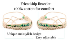Pettsie Matching Friendship Bracelets, 2 Pack Set, Easy Adjustable, 100% Cotton