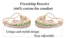 Pettsie Matching Friendship Bracelets, 2 Pack Set, Easy Adjustable, 100% Cotton