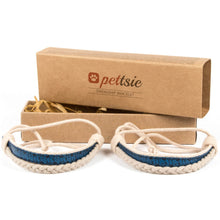 Pettsie Matching Friendship Bracelets, 2 Pack Set, Easy Adjustable, 100% Cotton and Hemp