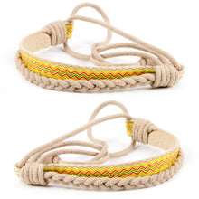 Pettsie Matching Friendship Bracelets, 2 Pack Set, Easy Adjustable, 100% Cotton